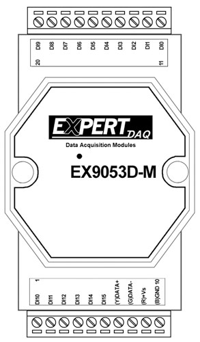 Anewtech-Systems-Remote-RS-485-IO-Module-EX9053D-M-pin-assignment