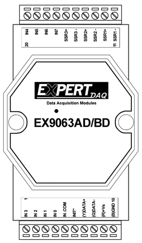 Anewtech-Systems-Remote-RS-485-IO-Module-EX9063BD-M-pin-assignment