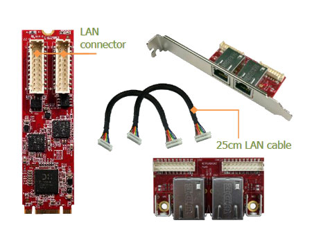 Anewtech-Systems Flash-Storage Innodisk Embedded-Peripheral-ID-EGPL-22S1 M.2 to Dual Isolated 2.5GbE LAN Module