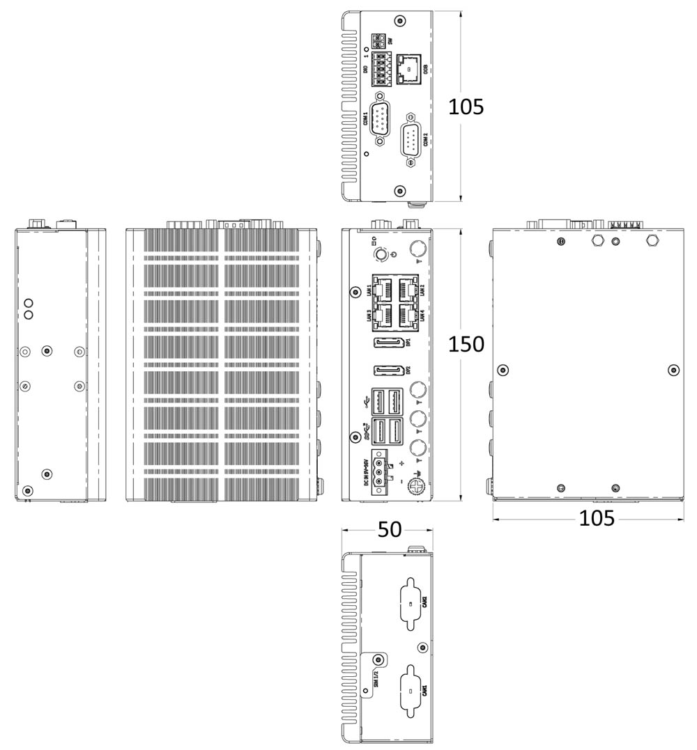 Anewtech-Systems-Embedded-PC-AI-Edge-System-P-DCO-1000-ASL-Premio-dimension