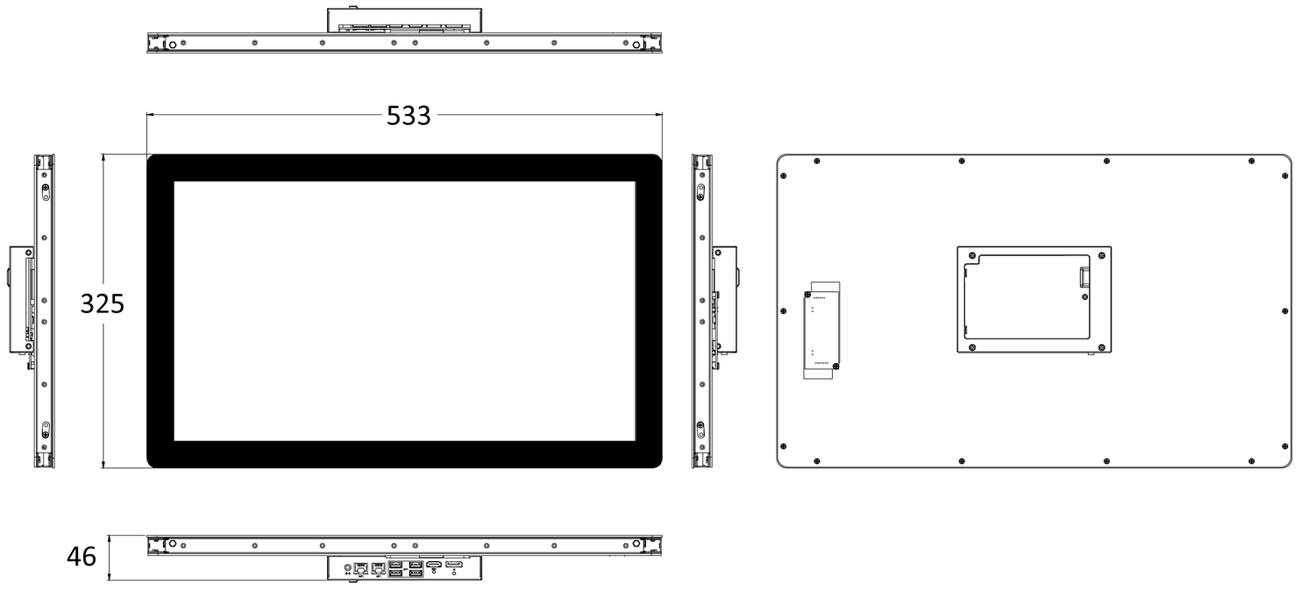 Anewtech-Systems-Open-Frame-Panel-PC-P-HIO-W221-ADL-Premio-dimension