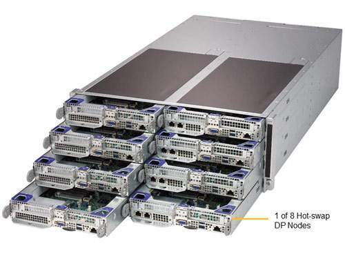 Anewtech Systems Supermicro Servers Supermicro Singapore SuperServer F619P2-FT Industrial Twin Server Supermicro Computer 8 Hot-plug System Nodes in 4U SYS-F619P2-FT
